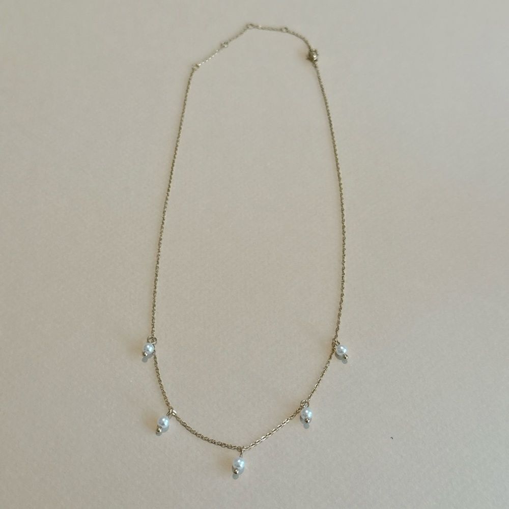 Boho pearl necklace #1366 - Picture 2 of 4